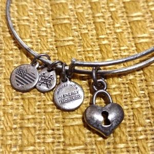 Alex and Ani heart lock bracelet